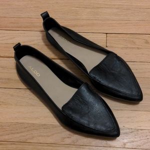 Aldo flat black loafers